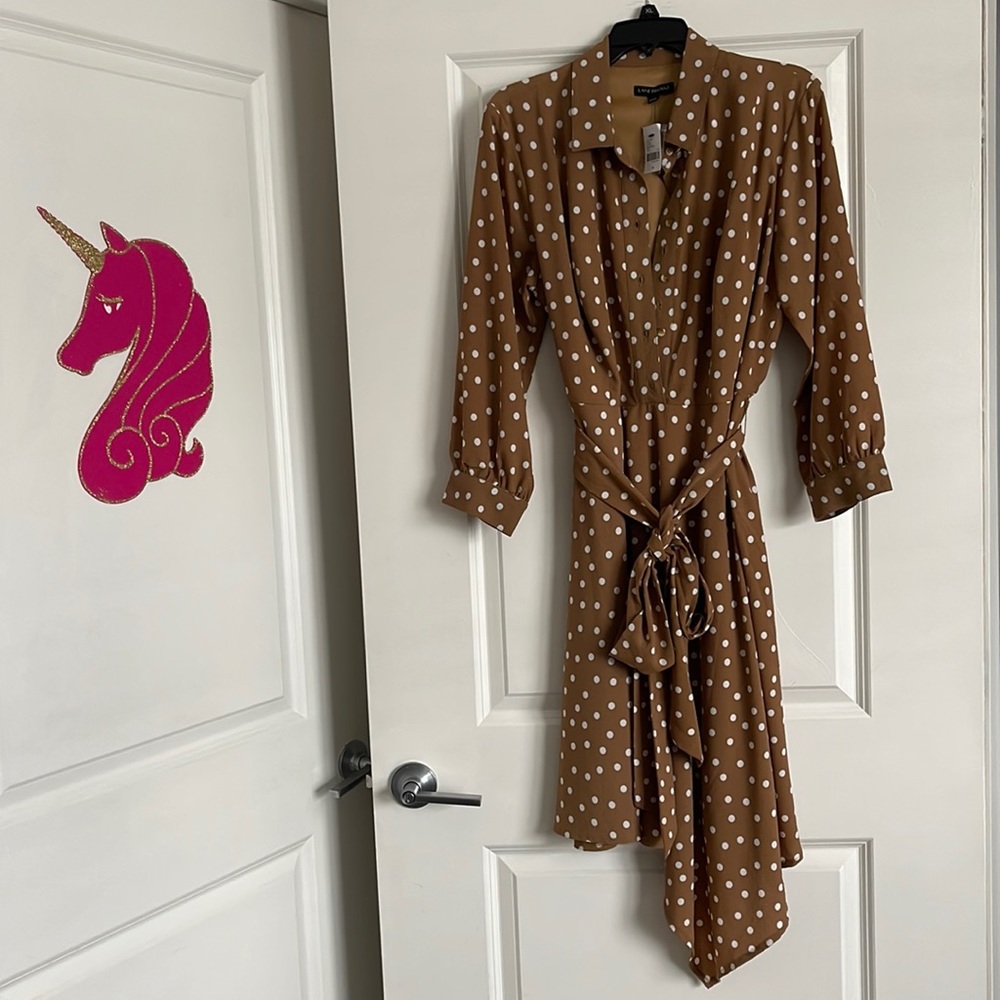 Asymmetrical Polka Dot Dress
